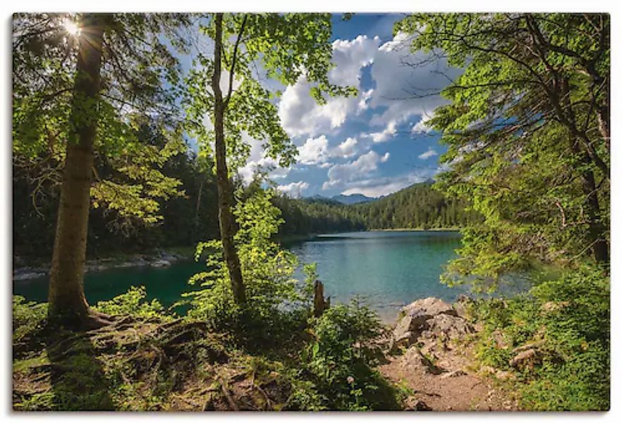 Artland Wandbild »Eibsee« Gewässer 1 Stk. tlg. als Alubild, Outdoorbild, Le günstig online kaufen
