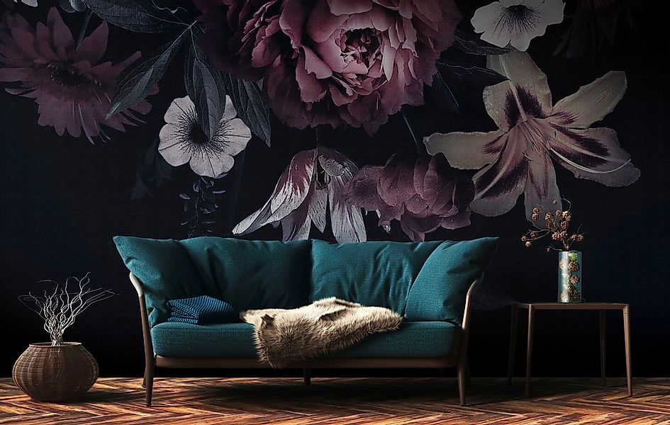 living walls Fototapete »The Wall«, geblümt-floral-natürlich, Fototapete Fl günstig online kaufen