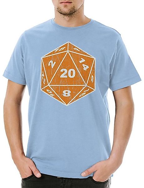 Urban Backwoods Print-Shirt Urban Backwoods RPG Dice Herren T-Shirt Hellbla günstig online kaufen