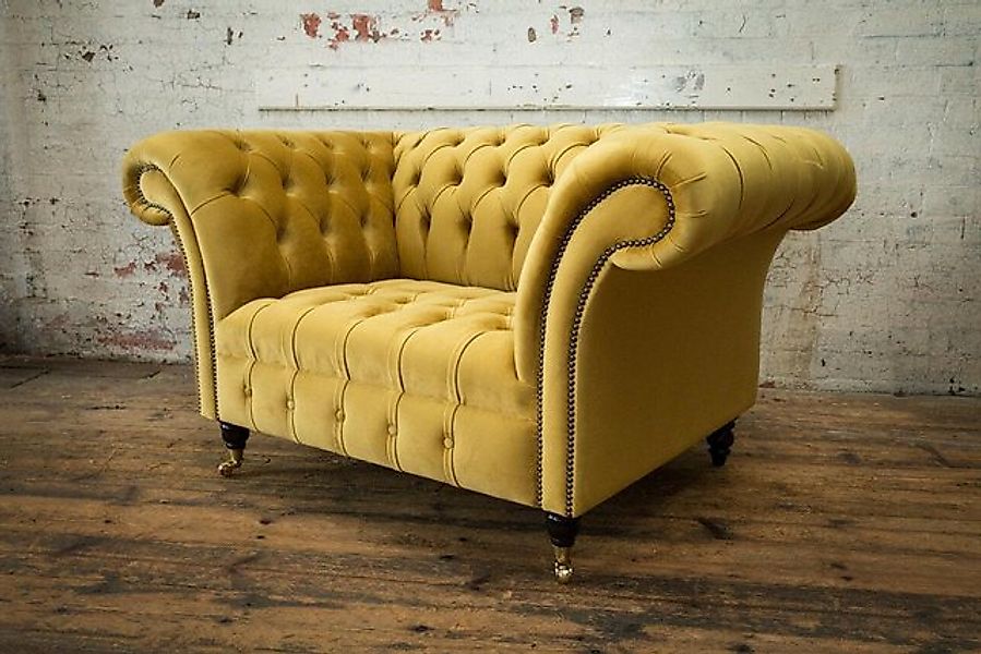 Xlmoebel Sofa Einzelner Sitz in Chesterfield-Stil mit Polsterung aus Textil günstig online kaufen