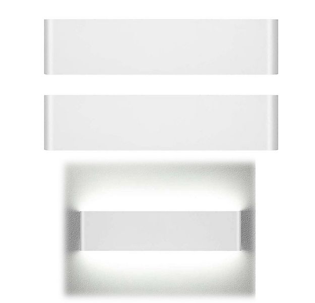 Jibenhome Wandleuchte LED Flurlampe Innen, 12W Wandlampe Aluminum für Wohnz günstig online kaufen