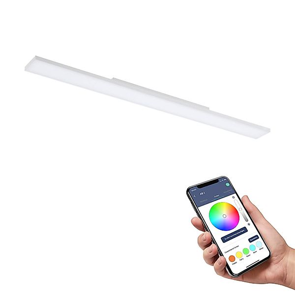 EGLO connect Turcona-Z LED-Deckenlampe 120x10cm günstig online kaufen