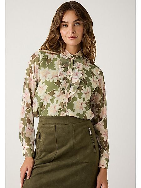 MORE&MORE Langarmbluse Langarmbluse mit Rüschen günstig online kaufen