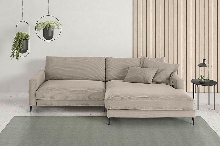 INOSIGN Ecksofa »Downtown, B/T/H: 272/190/84 cm L-Form« weicher Sitzkomfort günstig online kaufen