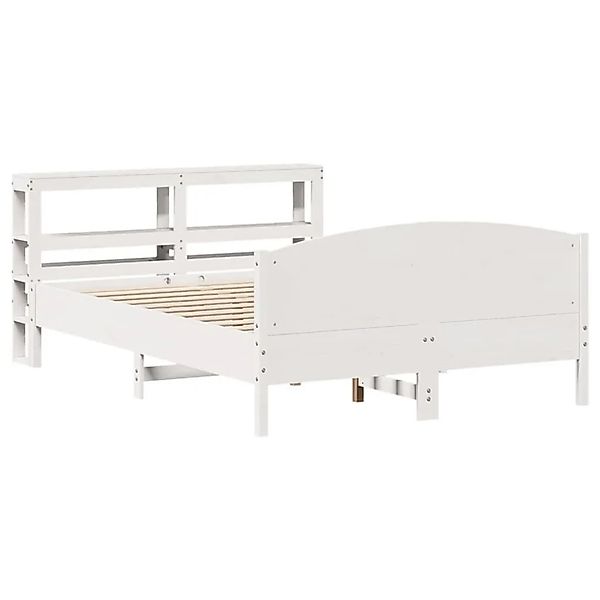 vidaXL Massivholzbett ohne Matratze Weiß 150x200 cm Kiefernholz 3306223 günstig online kaufen
