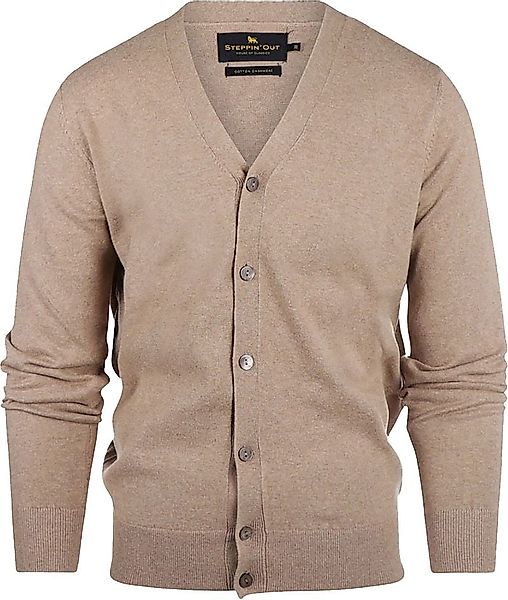 Steppin' Out Strickjacke Cotton Cashmere Beige - Größe XXL günstig online kaufen