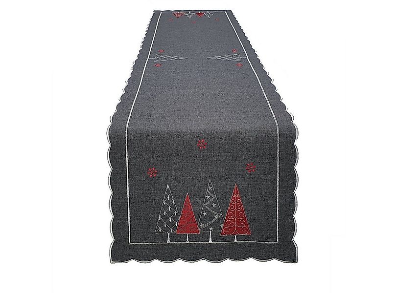Stoffschmiede Tischläufer / Bestickt / Weihnachten / 40x140cm günstig online kaufen