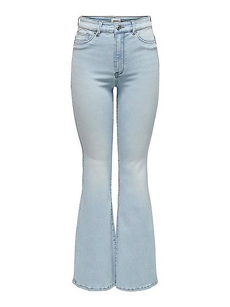 ONLY Bootcut-Jeans ONLLUSH MW RETRO FLARED DNM Materialmix, bootcut fit, Re günstig online kaufen