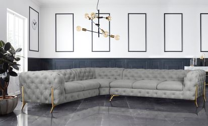 Leonique Chesterfield-Sofa "Amaury L-Form" großes Ecksofa, Chesterfield-Opt günstig online kaufen