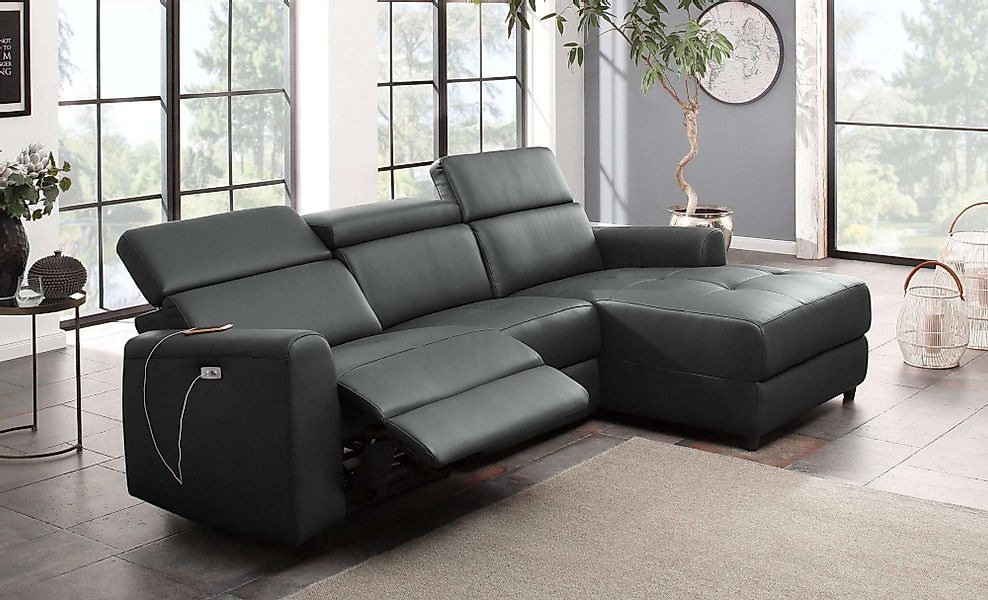Home affaire Ecksofa "Sentrano, L-Form,", 275 cm, man. o. elektr. Relaxfunk günstig online kaufen