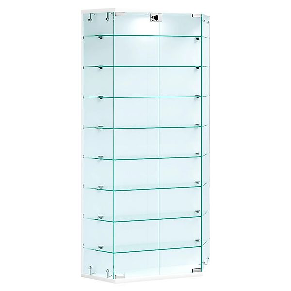 ebuy24 BenilaXL Vitrinenschrank Wandhängend 2 Türen Weiß günstig online kaufen