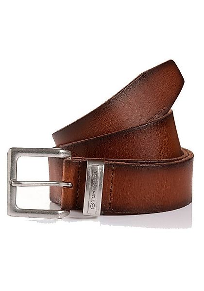 TOM TAILOR Ledergürtel TTJACOB Leichte Oberflächennarbung günstig online kaufen