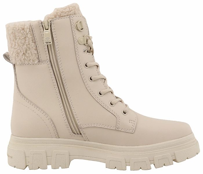 TOM TAILOR Winterboots, Blockabsatz, Schnürboots, mit Innenreißverschluss, günstig online kaufen