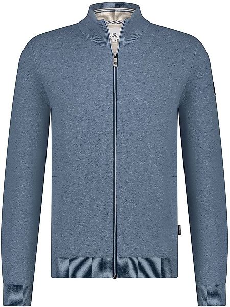 State Of Art Strickjacke Baumwolle Blau - Größe M günstig online kaufen