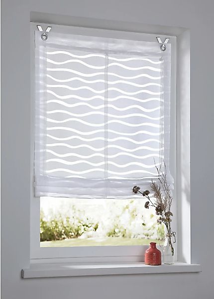 Kutti Raffrollo "Enya" mit Hakenaufhängung ohne Bohren freihängend Montage günstig online kaufen