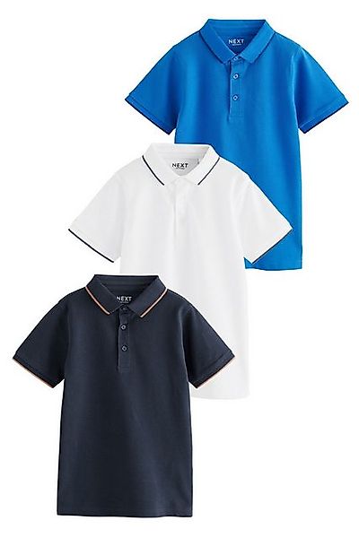 Next Poloshirt Kurzarm-Poloshirts, 3er-Pack (3-tlg) günstig online kaufen