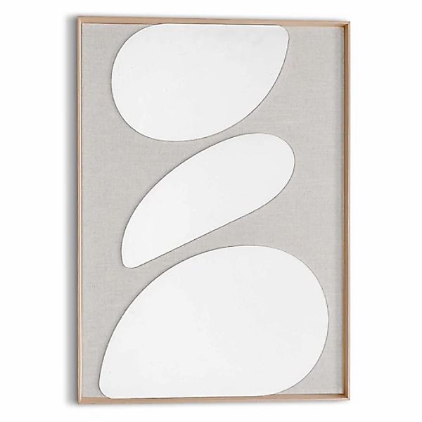 Reinders! Wandbild »Organic Pebbles« Wohnzimmer - Beige - MDF - Abstrakt - günstig online kaufen