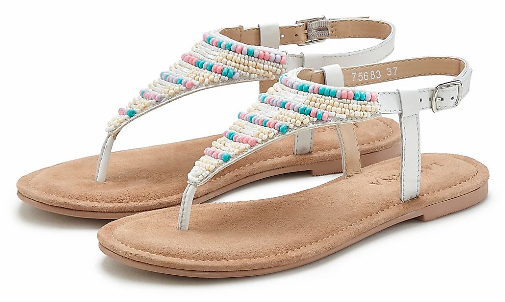 LASCANA Sandale "Zehentrenner, Pantolette, Sandalette, Sommerschuh", mit Sc günstig online kaufen