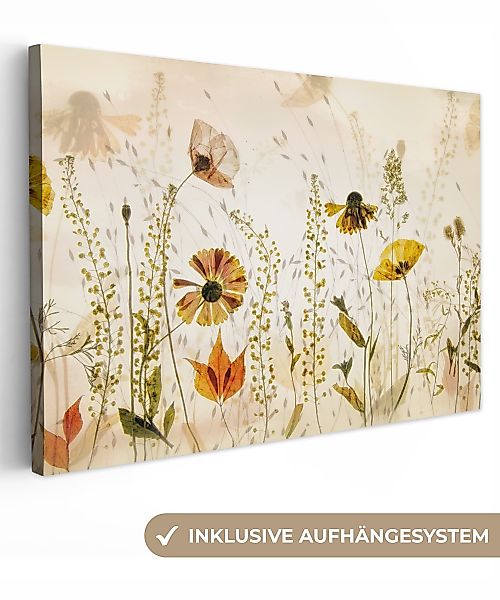 OneMillionCanvasses® Leinwandbild Illustration - Pflanzen - günstig online kaufen