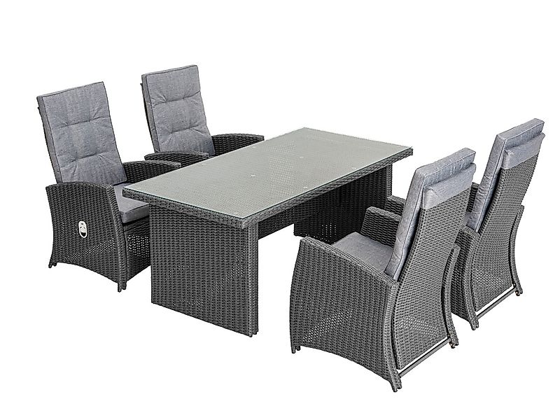 KONIFERA Garten-Essgruppe ""New Paris"", (Set, 13 tlg., 4 Sessel, Rückenleh günstig online kaufen