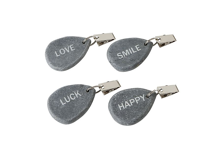 BOLTZE Hängedekoration 4er Set Tischdeckenbeschwerer aus Naturstein - Mit ( günstig online kaufen