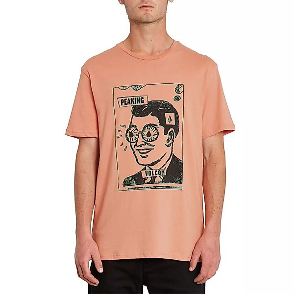 Volcom Peaking Basic Kurzärmeliges T-shirt M Clay Orange günstig online kaufen
