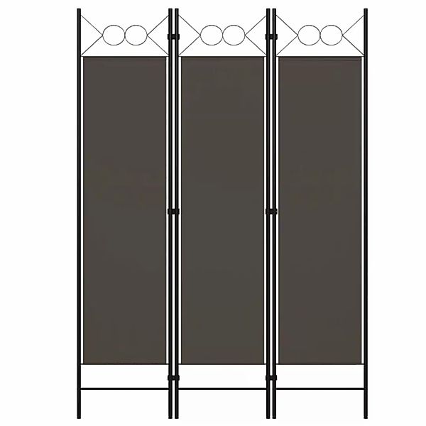vidaXL Raumteiler 3-tlg. Raumteiler Anthrazit 120 günstig online kaufen