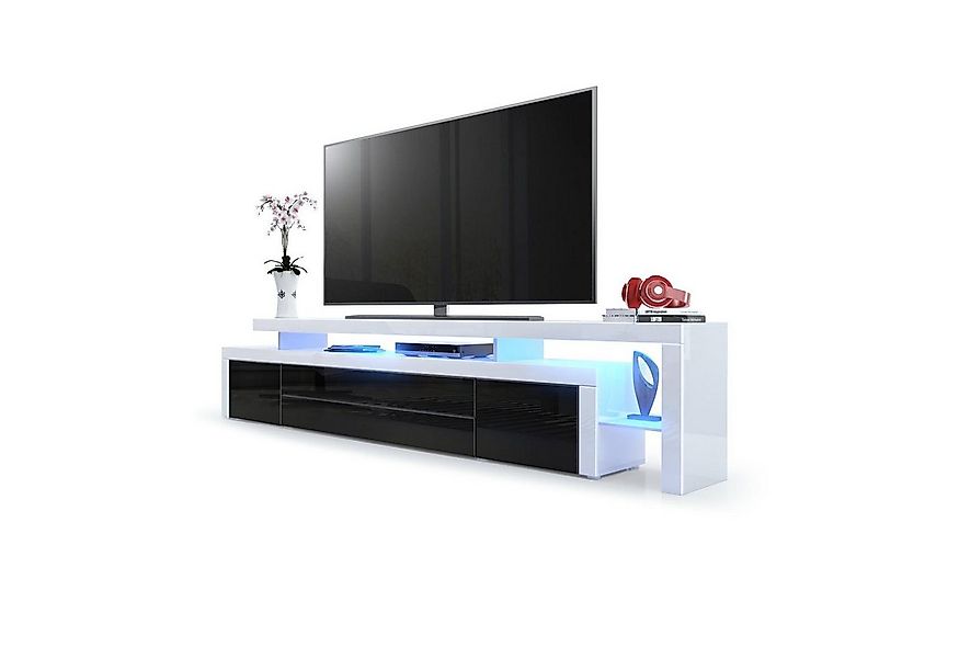 Vladon Lowboard Leon V3 (TV-Kommode, mit zwei Türen, zwei Schubkästen und e günstig online kaufen