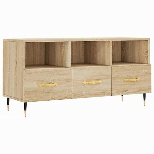 furnicato TV-Schrank Sonoma-Eiche 102x36x50 cm Holzwerkstoff (1-St) günstig online kaufen