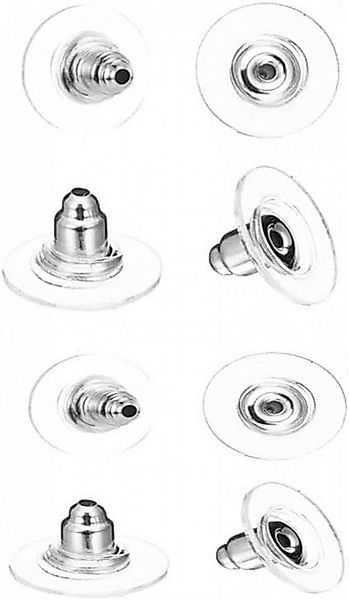 FELIXLEO Ohrring-Set Silikon Ohrring Stopper Klar & Gummi Ohrstecker Versch günstig online kaufen