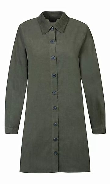 ZE-ZE Nordic Hemdblusenkleid Feincord Blusenkleid Army günstig online kaufen