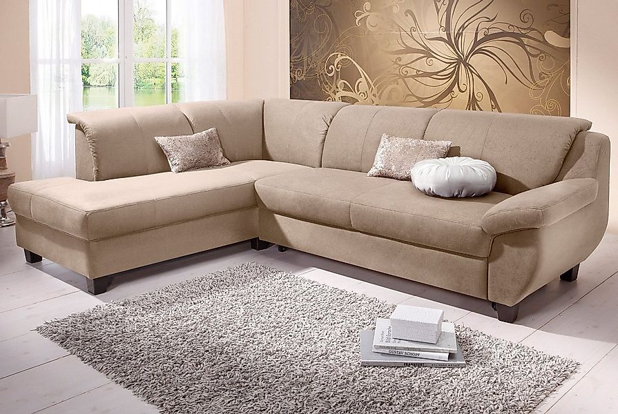 Home affaire Ecksofa "Yesterday Sitzbelastung 140 kg, L-Form", wahlweise mi günstig online kaufen