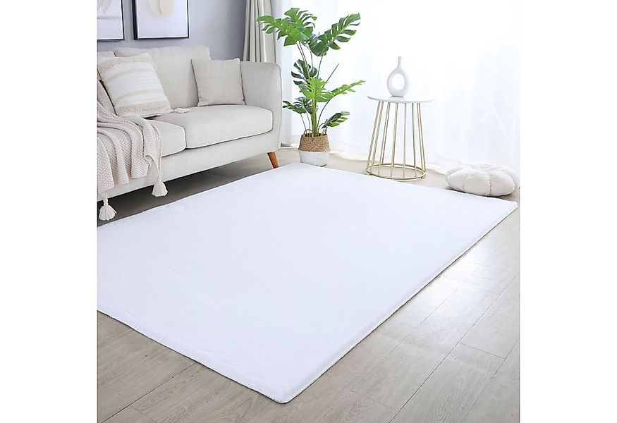 Carpettex Hochflor-Teppich Unicolor - Einfarbig, Läufer, Höhe: 20 mm, Teppi günstig online kaufen