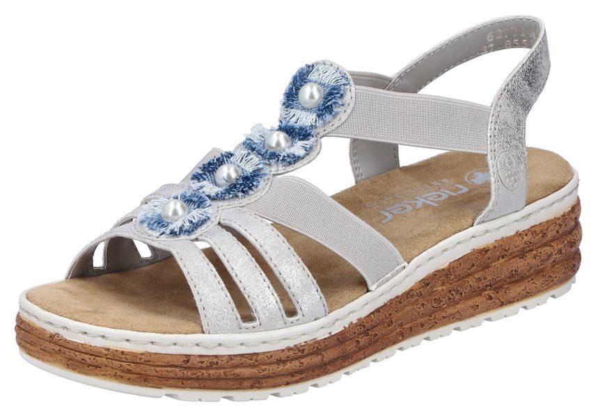 Rieker Plateausandale Sandalette, Sommerschuh, Schlupfschuh mit seitlichen günstig online kaufen