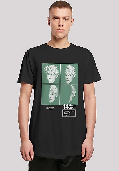 F4NT4STIC T-Shirt "Long Cut T-Shirt David Bowie 1983 Concert Poster", Herre günstig online kaufen