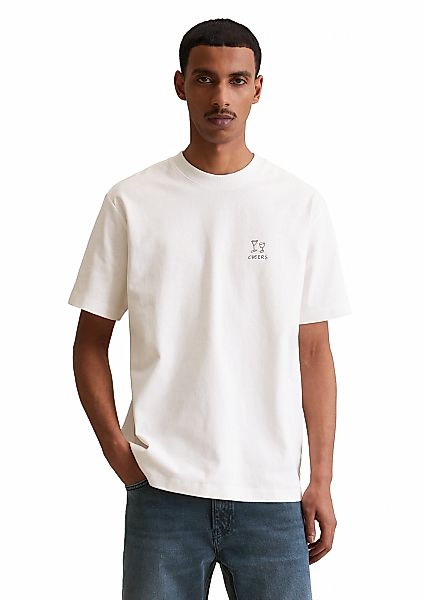 Marc OPolo DENIM T-Shirt Rundhals, relaxed fit, kontrastfarbener Print günstig online kaufen