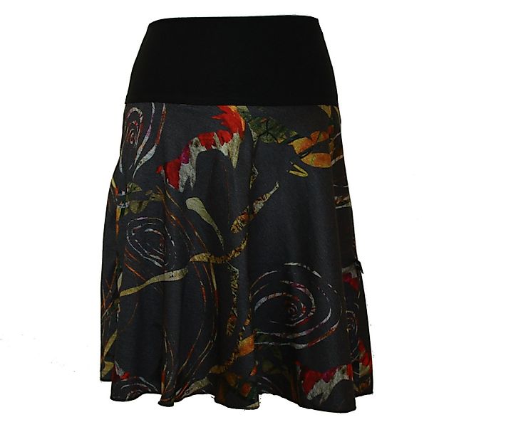 dunkle design A-Linien-Rock Weinrot Grau Schwarz Blau Bunt 57cm Punta elast günstig online kaufen