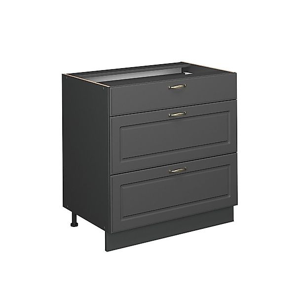 Vicco Unterschrank Fame-Line, Anthrazit-Gold Landhaus/Anthrazit, 80 günstig online kaufen
