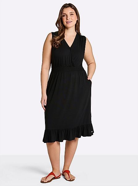 Sheego Jerseykleid Jersey-Kleid Ärmellos günstig online kaufen