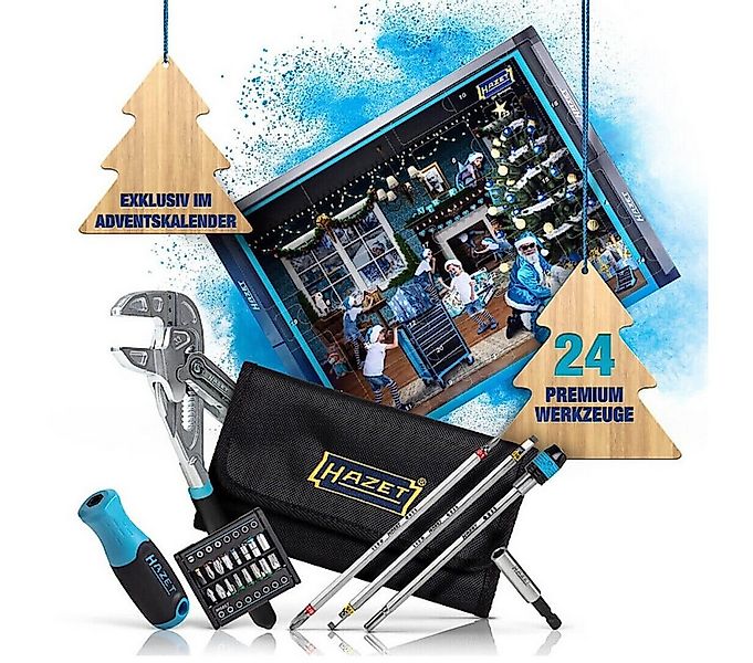HAZET Adventskalender 24tlg. Herren Schrauber Werkzeug Bit-Set Griff Zangen günstig online kaufen