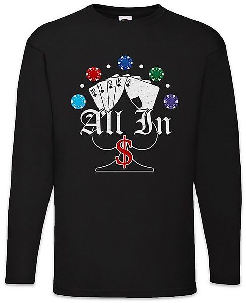 Urban Backwoods Langarmshirt Poker Spades All In Langarm T-Shirt Card Karte günstig online kaufen