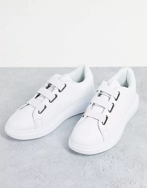 Brave Soul – Riemchen-Sneaker in Weiß mit Einsatz hinten günstig online kaufen