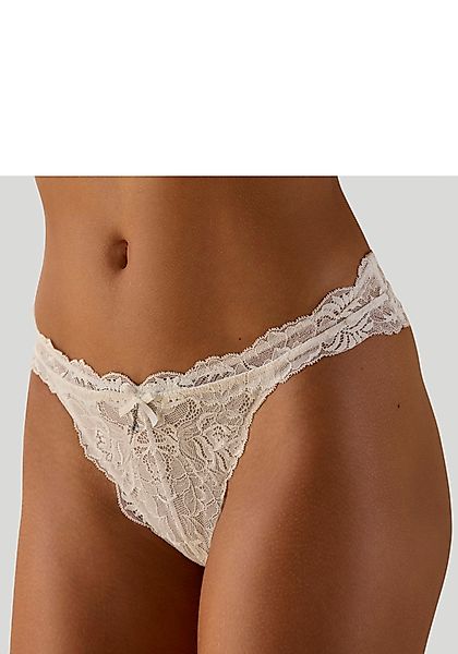 LASCANA Tanga rundherum aus edler Spitze günstig online kaufen