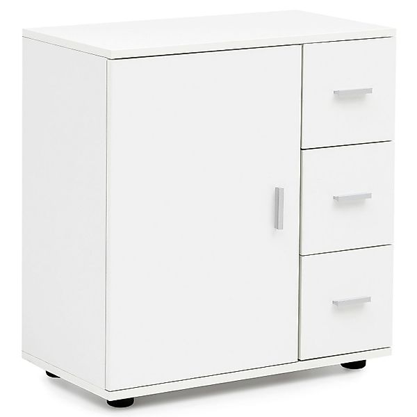 Wohnling Midischrank Badschrank WL5.877 Midischrank Weiß Badezimmerschrank günstig online kaufen