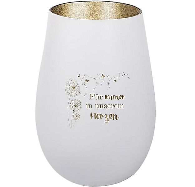 Der Porzellan-Laden Windlicht Trauerlicht mit Gravur 'Für immer in unserem günstig online kaufen