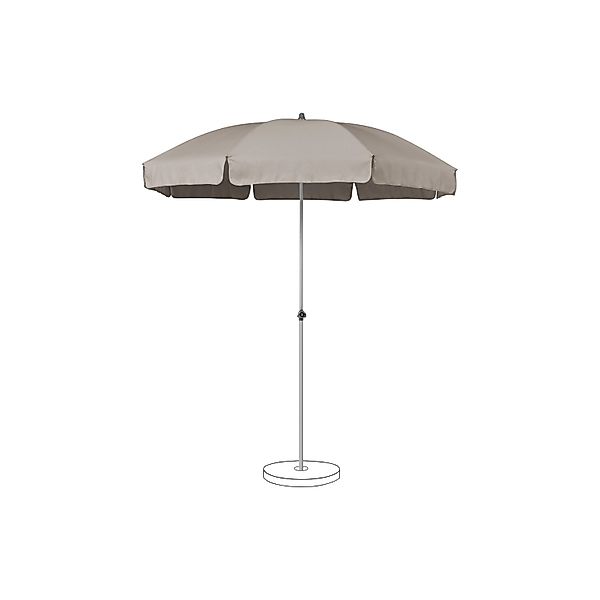 Suncomfort by Glatz Marktschirm Taupe hell mit Handöffner günstig online kaufen