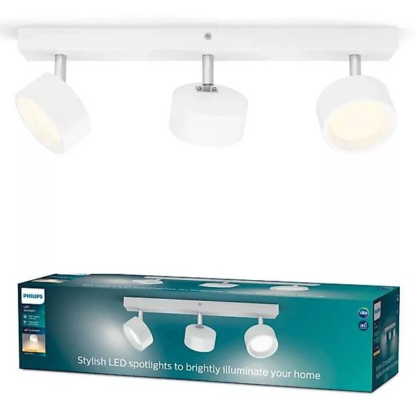 LED Deckenspot Bracia in Weiß 3x 5,5W 1650lm günstig online kaufen