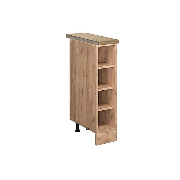 Vicco Küchenregal R-Line Offener Küchenschrank Goldkraft Eiche 20 cm AP Eic günstig online kaufen