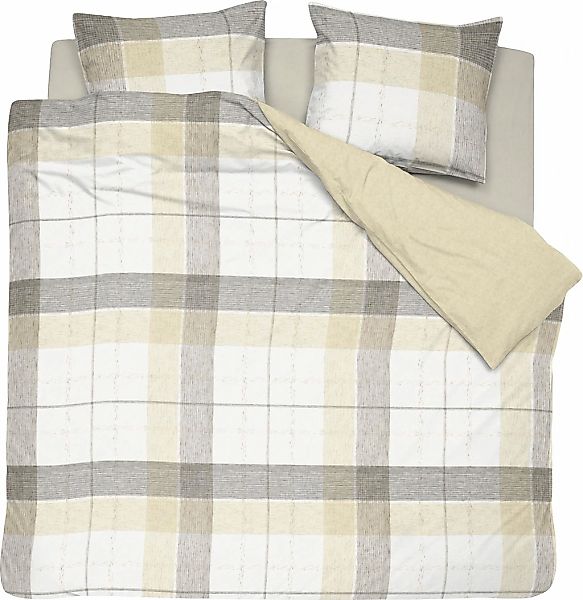 damai Wendebettwäsche "Colos" 3 Stk. mit großen Karos günstig online kaufen