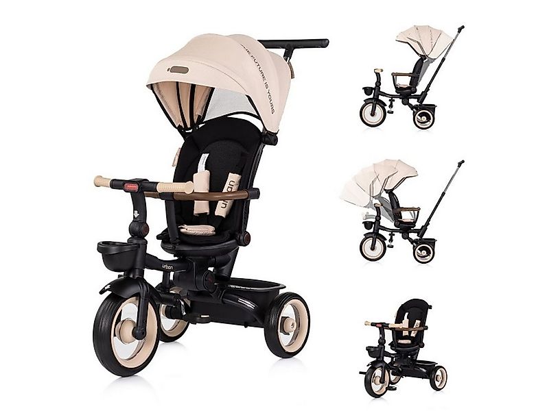 Chipolino Dreirad Dreirad, Tricycle Urban, Lenker mit Licht, klappbar, Sitz günstig online kaufen